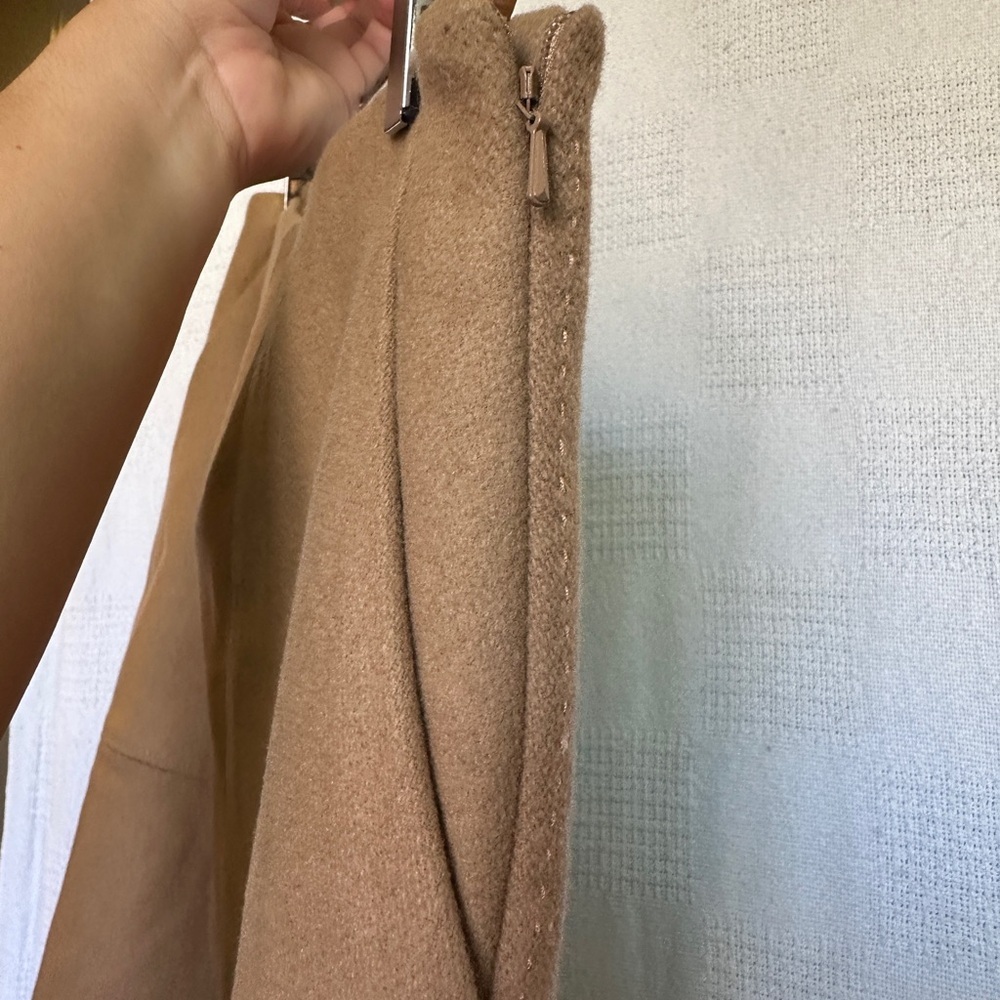 Massimo Dutti Tan- Wool Blend Skirt — image 5 of 8